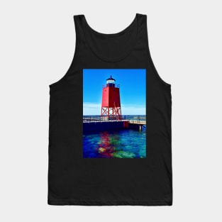 Charlevoix Lighthouse Reflections Tank Top